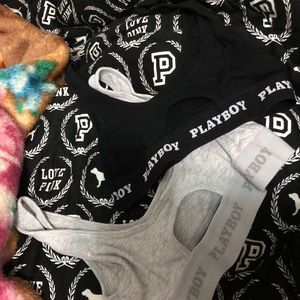 PLAYBOY CUTOUT BRALETTES XS